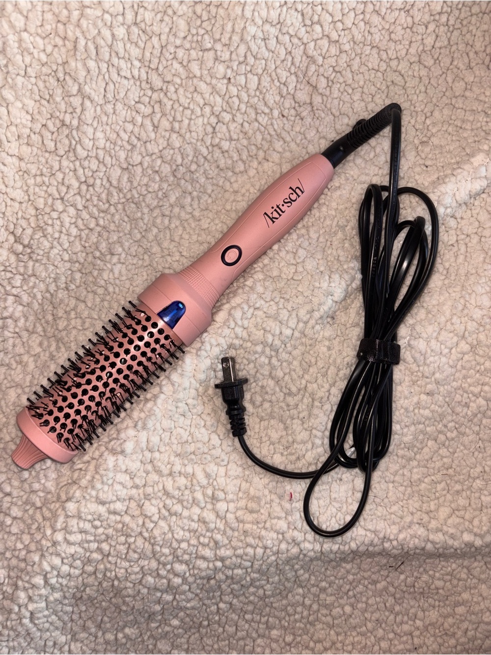 Kitsch Volumizing Thermal Round Brush Terracotta Pink 1.5” Hair Styler